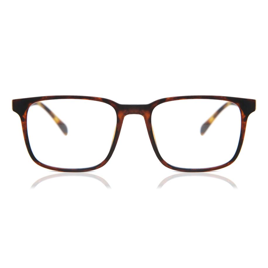 Heren Vierkant Volledige rand Plastic Tortoiseshell Bril - Anti-Blauwlichtglazen - SmartBuy Collection