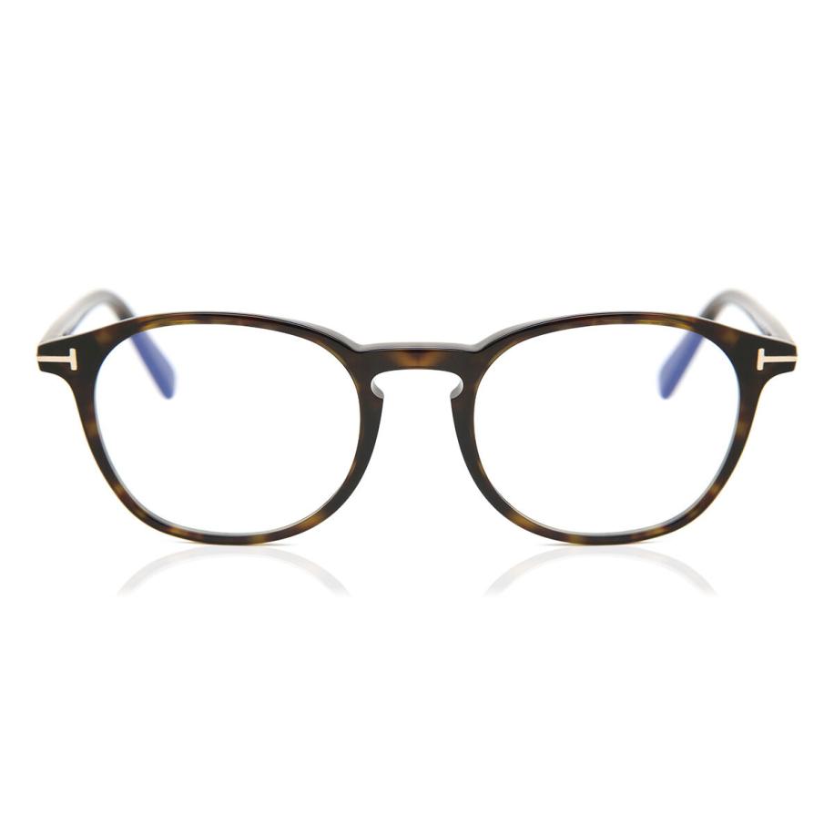 Tom Ford FT5583-B 52 Blauw-Light Block Tortoiseshell Heren Bril