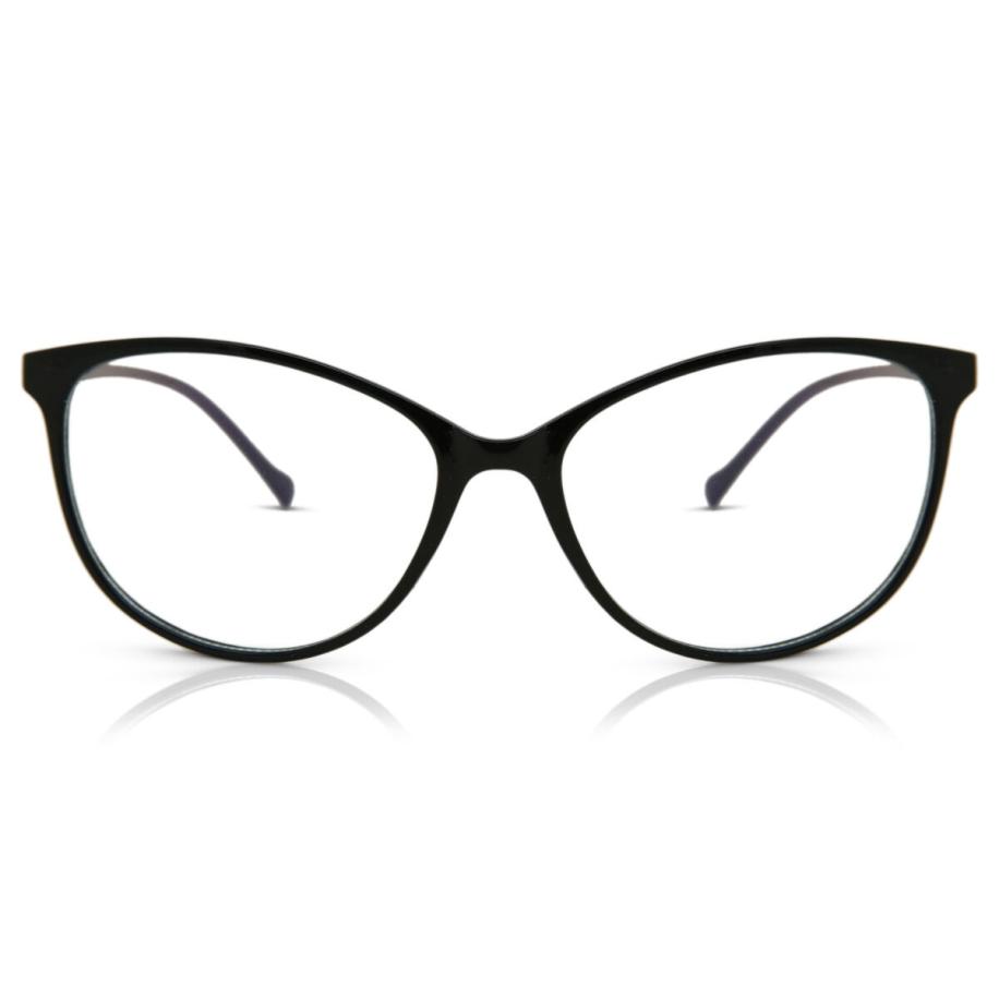 Dames Cat-eye Volledige rand Plastic Zwart Bril - Anti-Blauwlichtglazen - SmartBuy Collection