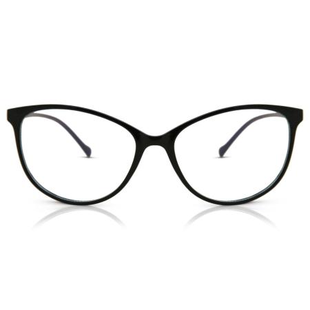 Dames Cat-eye Volledige rand Plastic Zwart Bril - Anti-Blauwlichtglazen - SmartBuy Collection