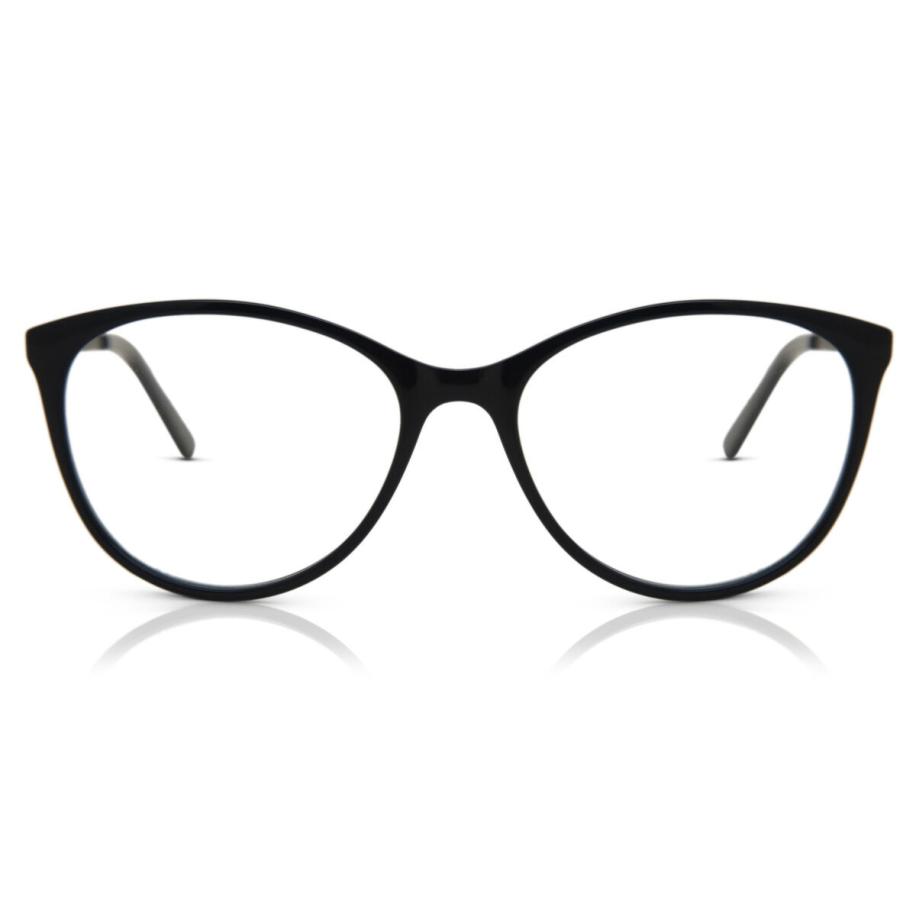Dames Cat-eye Volledige rand Plastic Zwart Bril - Anti-Blauwlichtglazen - SmartBuy Collection