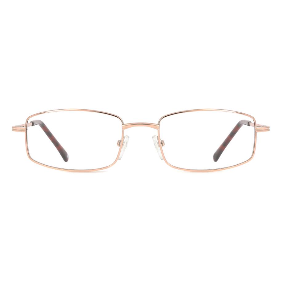 Heren Rechthoek Volledige rand Metaal Goud Bril - Anti-Blauwlichtglazen - SmartBuy Collection