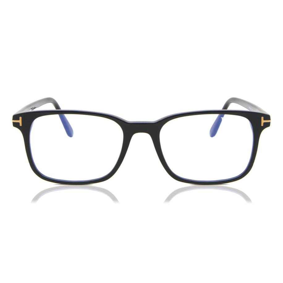 Tom Ford FT5831-B 1 Blauw-Light Block Zwart Heren Bril