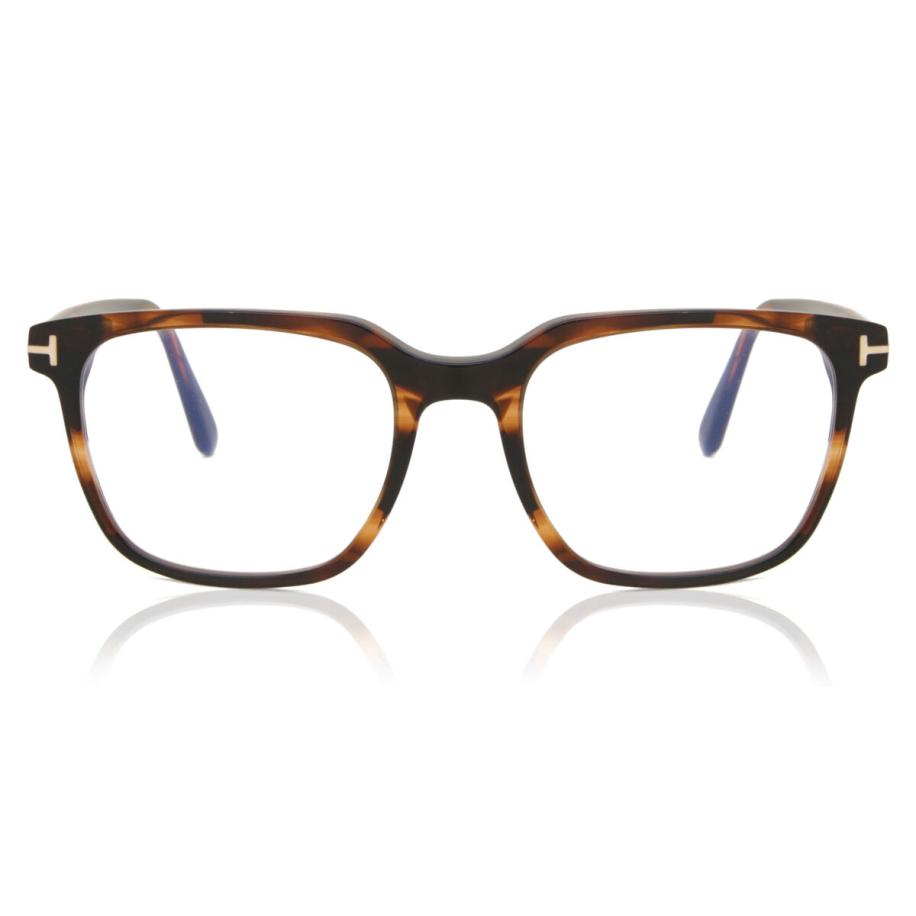Tom Ford FT5818-B 50 Blauw-Light Block Tortoiseshell Heren Bril