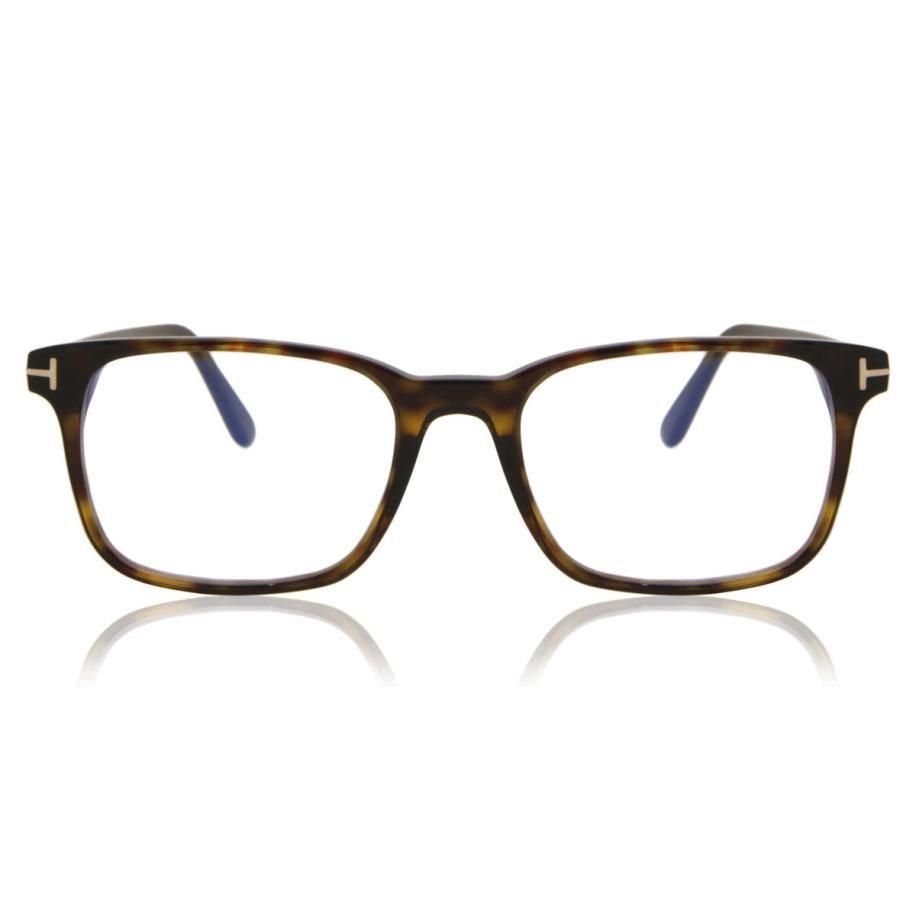Tom Ford FT5831-B 52 Blauw-Light Block Tortoiseshell Heren Bril