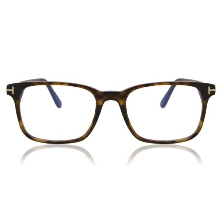 Tom Ford FT5831-B 052 Blauw-Light Block Tortoiseshell Heren Bril