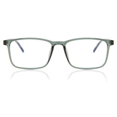 Heren Rechthoek Volledige rand TR90 Grijs Bril - Anti-Blauwlichtglazen - SmartBuy Collection