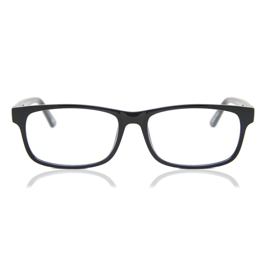 Heren Ovaal Volledige rand Plastic Zwart Bril - Anti-Blauwlichtglazen - SmartBuy Collection
