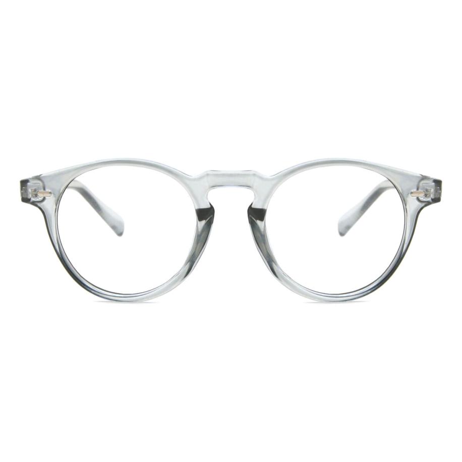 Heren Rond Volledige rand Plastic Doorzichtig Bril - Anti-Blauwlichtglazen - SmartBuy Collection