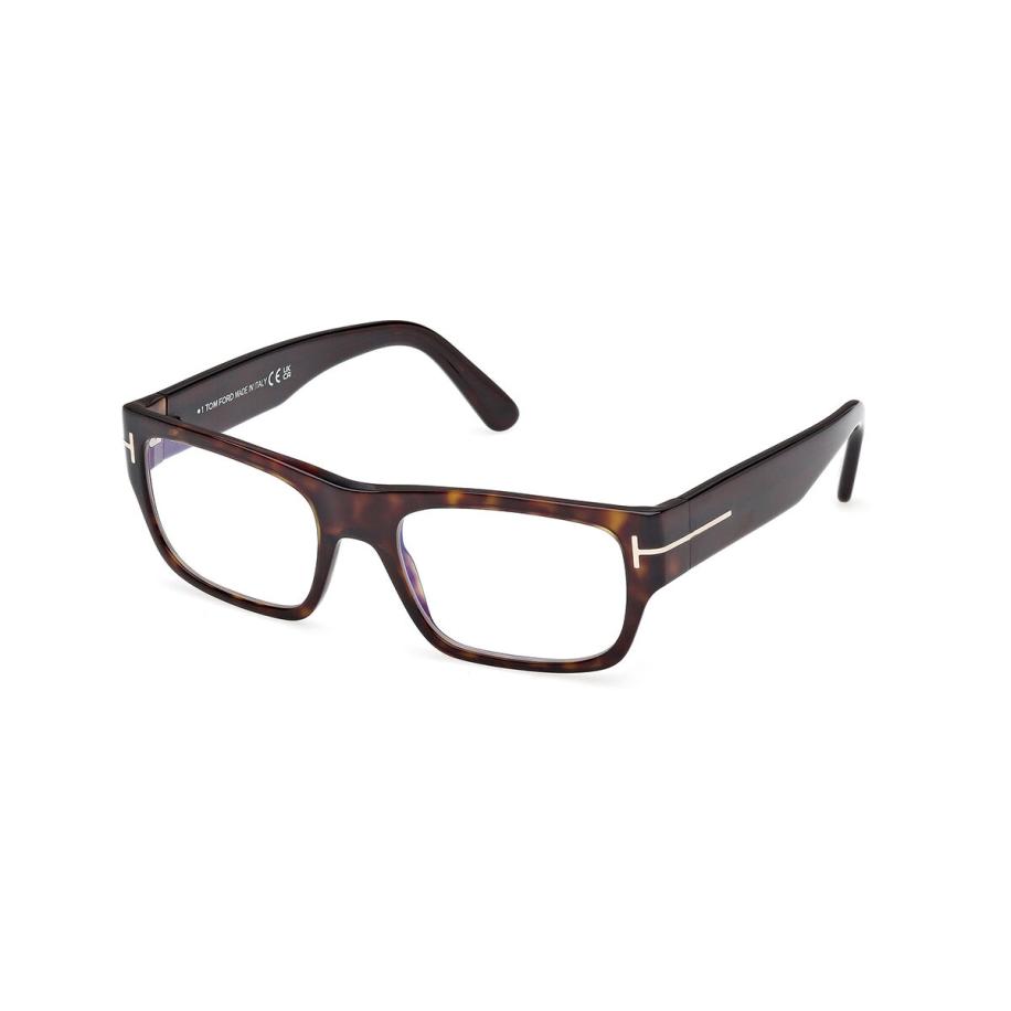 Tom Ford FT6034-B 52 Blauw-Light Block Tortoiseshell Heren Bril