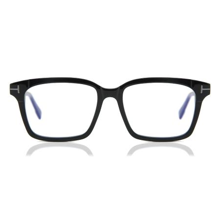 Tom Ford FT5661-B-N 001 Blauw-Light Block Zwart Heren Bril