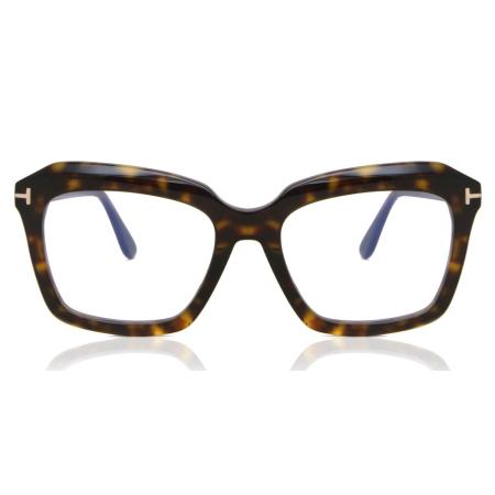 Tom Ford FT5847-B 052 Blauw-Light Block Tortoiseshell Dames Bril