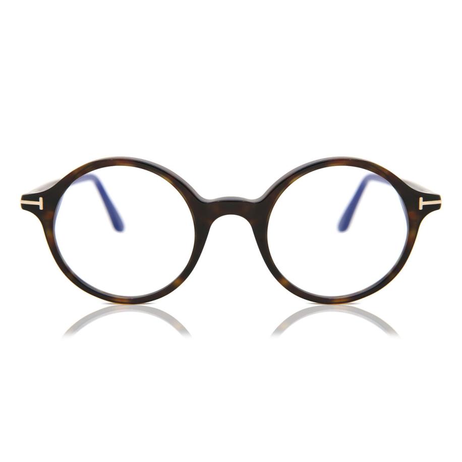 Tom Ford FT5834-B 52 Blauw-Light Block Tortoiseshell Heren Bril