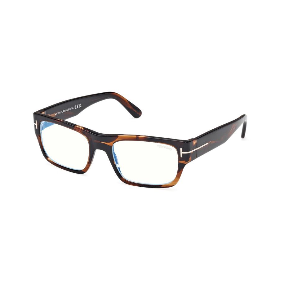 Tom Ford FT6034-B 56 Blauw-Light Block Tortoiseshell Heren Bril