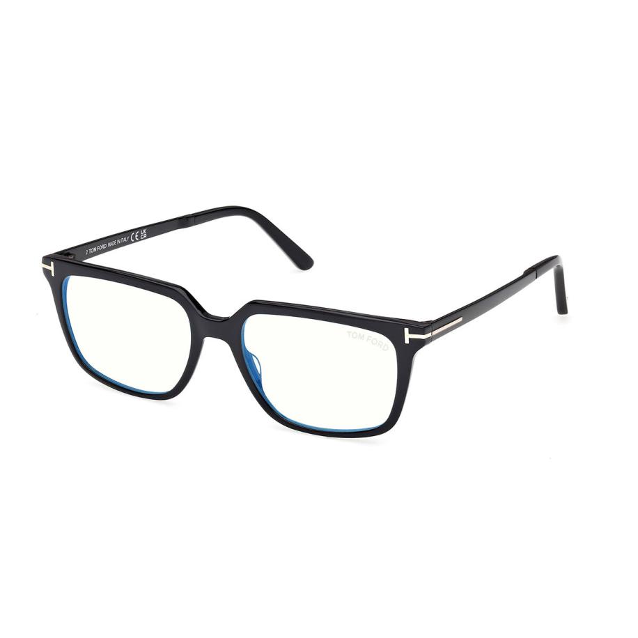 Tom Ford FT6039-B 1 Blauw-Light Block Zwart Heren Bril