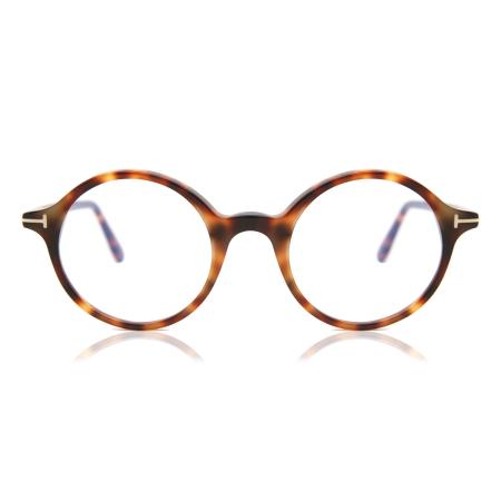 Tom Ford FT5834-B 053 Blauw-Light Block Tortoiseshell Heren Bril