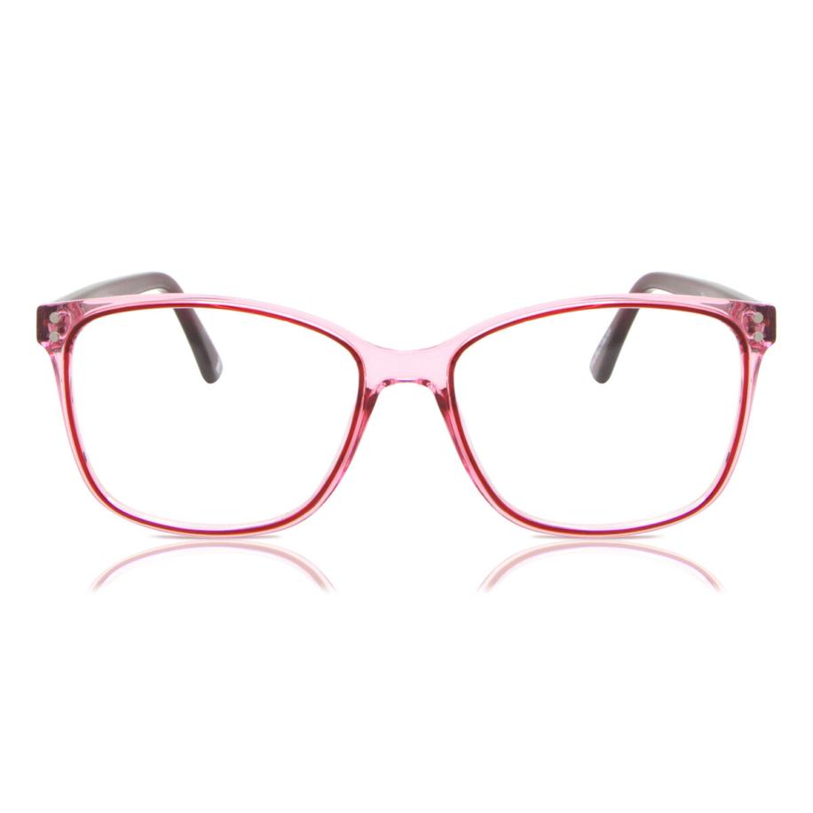 Heren Vierkant Volledige rand TR90 Roze Bril - Anti-Blauwlichtglazen - SmartBuy Collection