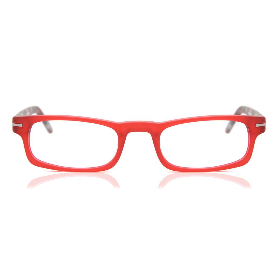Heren Rechthoek Volledige rand Plastic Rood Bril - Anti-Blauwlichtglazen - SmartBuy Collection