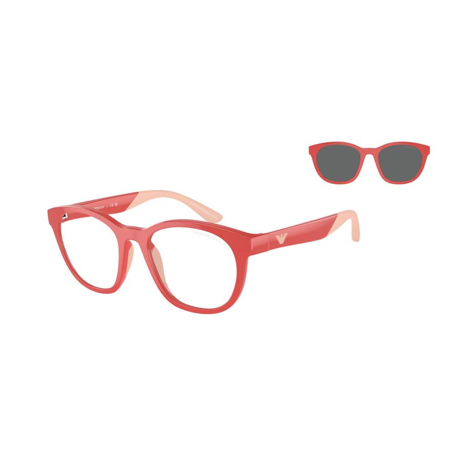 Emporio Armani EK4001 Kinder with Clip-On 56241W Roze Kinder Bril