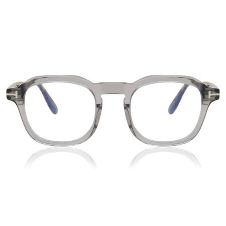Tom Ford FT5836-B 020 Blauw-Light Block Doorzichtig Heren Bril