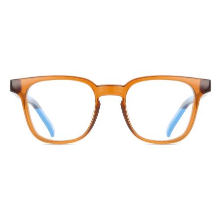 The Book Club Twelve Hungry Bens Blauw-Light Block TBC202312000 Bruin Heren Bril