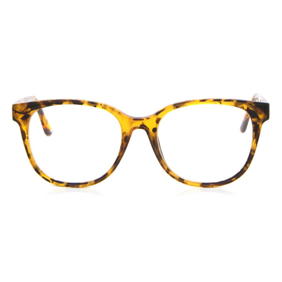 Heren Ovaal Volledige rand Plastic Tortoiseshell Bril - Anti-Blauwlichtglazen - SmartBuy Collection
