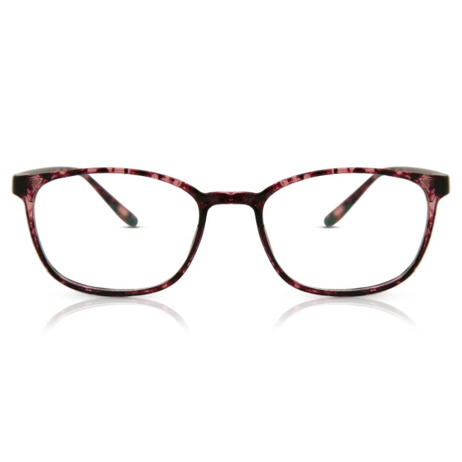 Dames Rechthoek Volledige rand Plastic Tortoiseshell Bril - Anti-Blauwlichtglazen - SmartBuy Collection