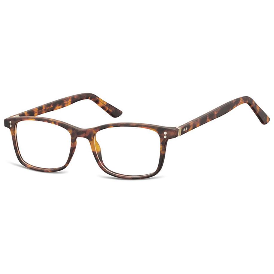 Heren Vierkant Volledige rand Plastic Tortoiseshell Bril - Anti-Blauwlichtglazen - SmartBuy Collection