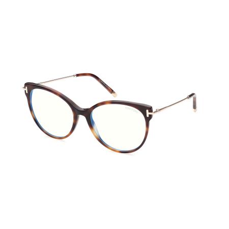 Tom Ford FT5770-B 053 Blauw-Light Block Tortoiseshell Dames Bril