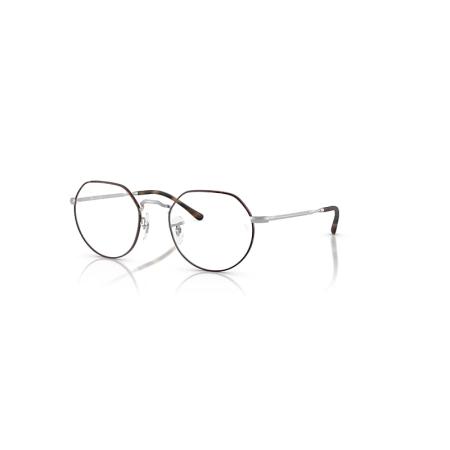 Ray-Ban Jack Optics Mat Zilver montuur Helder glazen Gepolariseerd 51-20