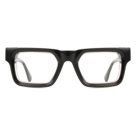 Heren Vierkant Volledige rand Plastic Zwart Bril - Anti-Blauwlichtglazen - Arise Collective