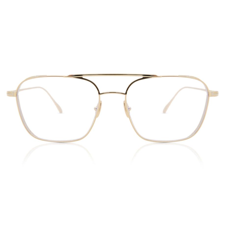 Tom Ford FT5659-B Blauw-Light Block 28 Goud Heren Bril