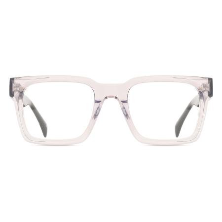 Heren Vierkant Volledige rand Plastic Doorzichtig Bril - Anti-Blauwlichtglazen - Arise Collective