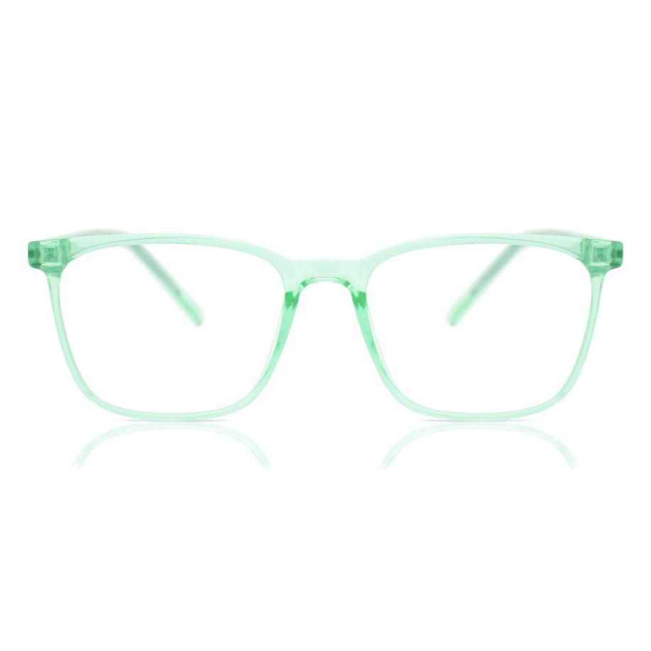 Heren Vierkant Volledige rand Plastic Groen Bril - Anti-Blauwlichtglazen - SmartBuy Collection