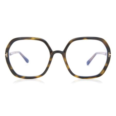 Tom Ford FT5814-B 052 Blauw-Light Block Tortoiseshell Dames Bril