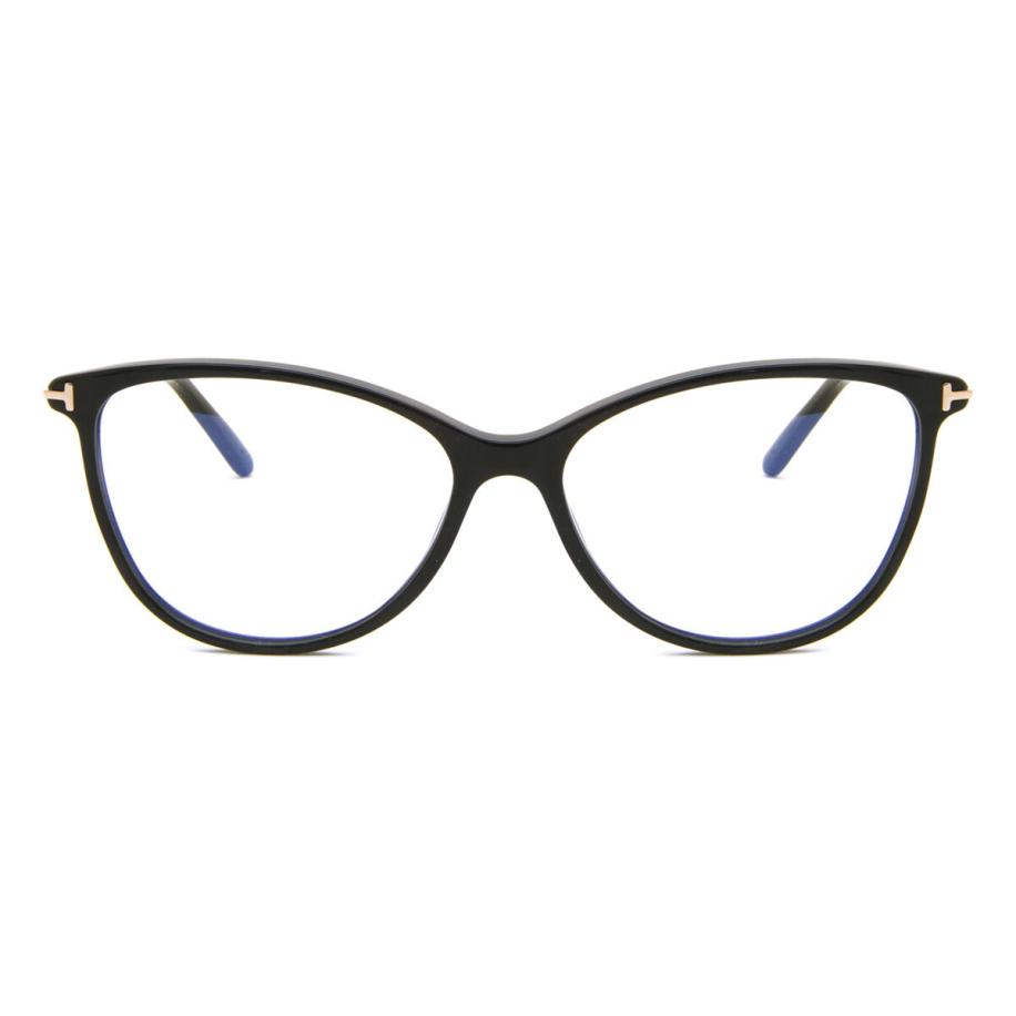 Tom Ford FT5616-B 1 Blauw-Light Block Zwart Dames Bril