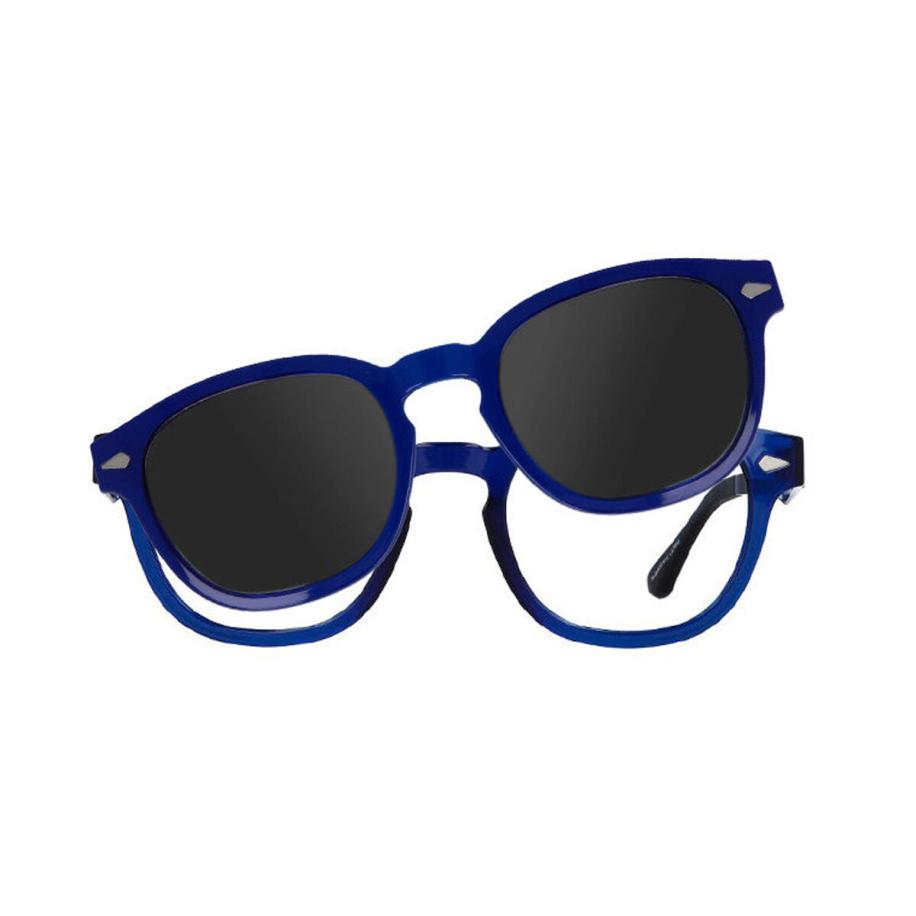 Heren Vierkant Clip-On Plastic Blauw Bril - Anti-Blauwlichtglazen - SmartBuy Collection