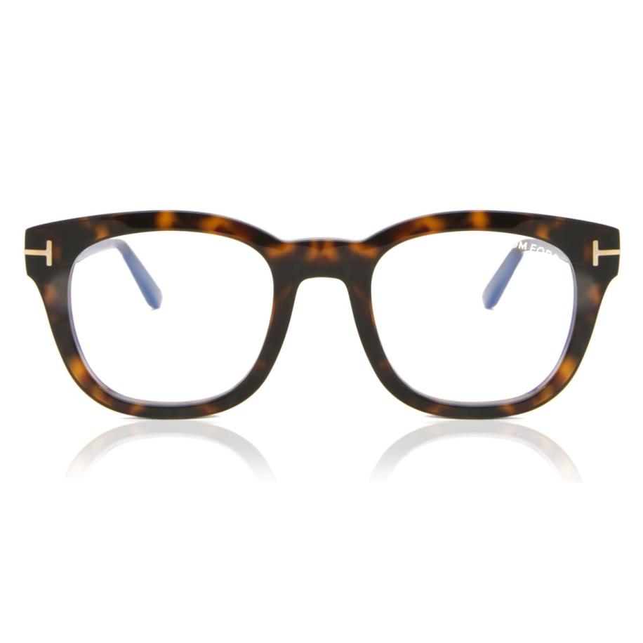 Tom Ford FT5542-B 52 Blauw-Light Block Tortoiseshell Heren Bril