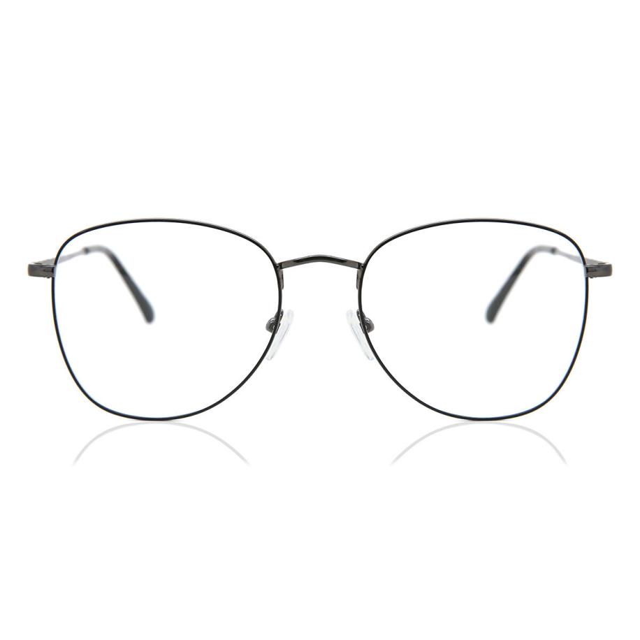 Heren Ovaal Volledige rand Metaal Zwart Bril - Anti-Blauwlichtglazen - SmartBuy Collection