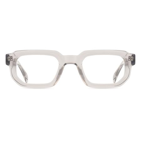 Heren Rechthoek Volledige rand Plastic Doorzichtig Bril - Anti-Blauwlichtglazen - Arise Collective