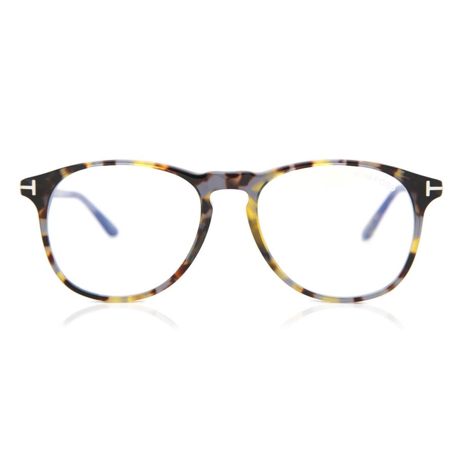 Tom Ford FT5805-B 55 Blauw-Light Block Tortoiseshell Heren Bril