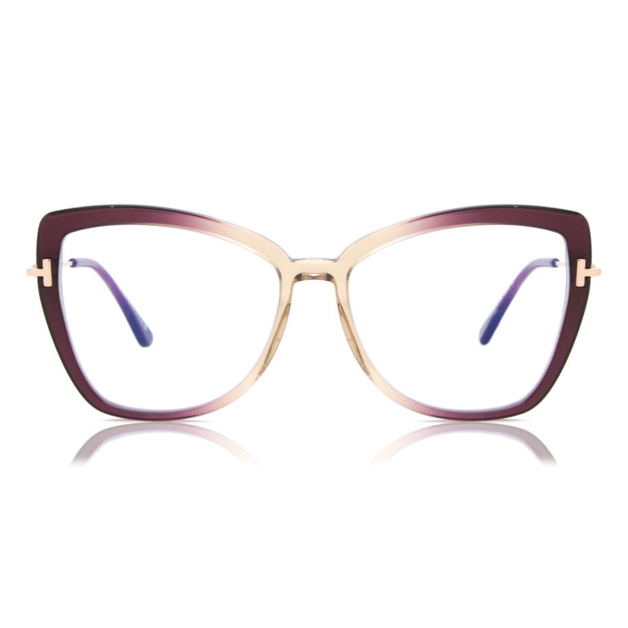 Tom Ford FT5882-B 83 Blauw-Light Block Geel Dames Bril
