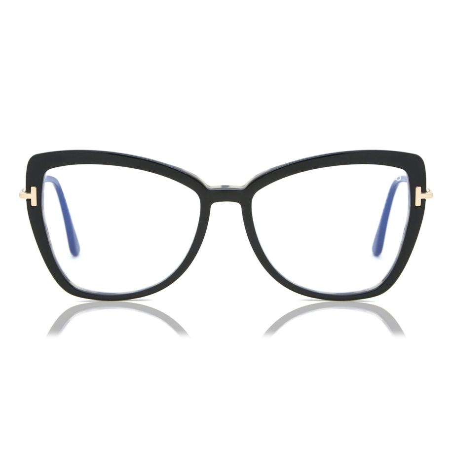 Tom Ford FT5882-B 5 Blauw-Light Block Zwart Dames Bril