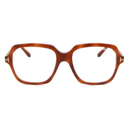 Tom Ford FT5908-B 054 Blauw-Light Block Tortoiseshell Dames Bril