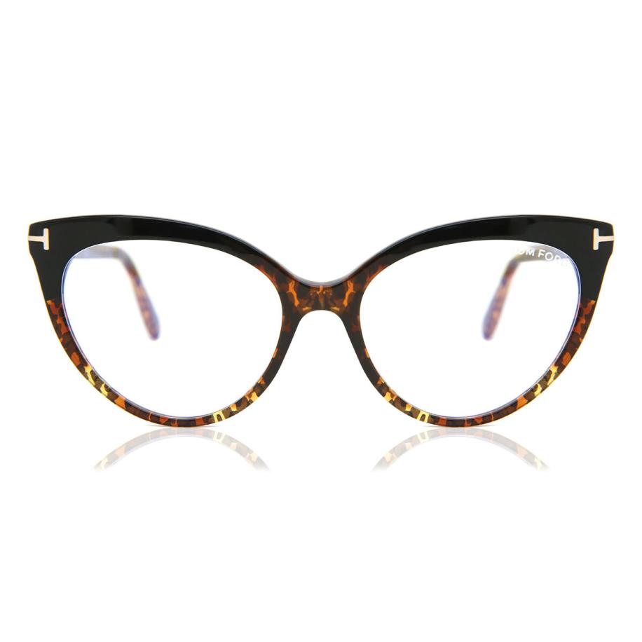 Tom Ford FT5674-B 5 Blauw-Light Block Tortoiseshell Dames Bril