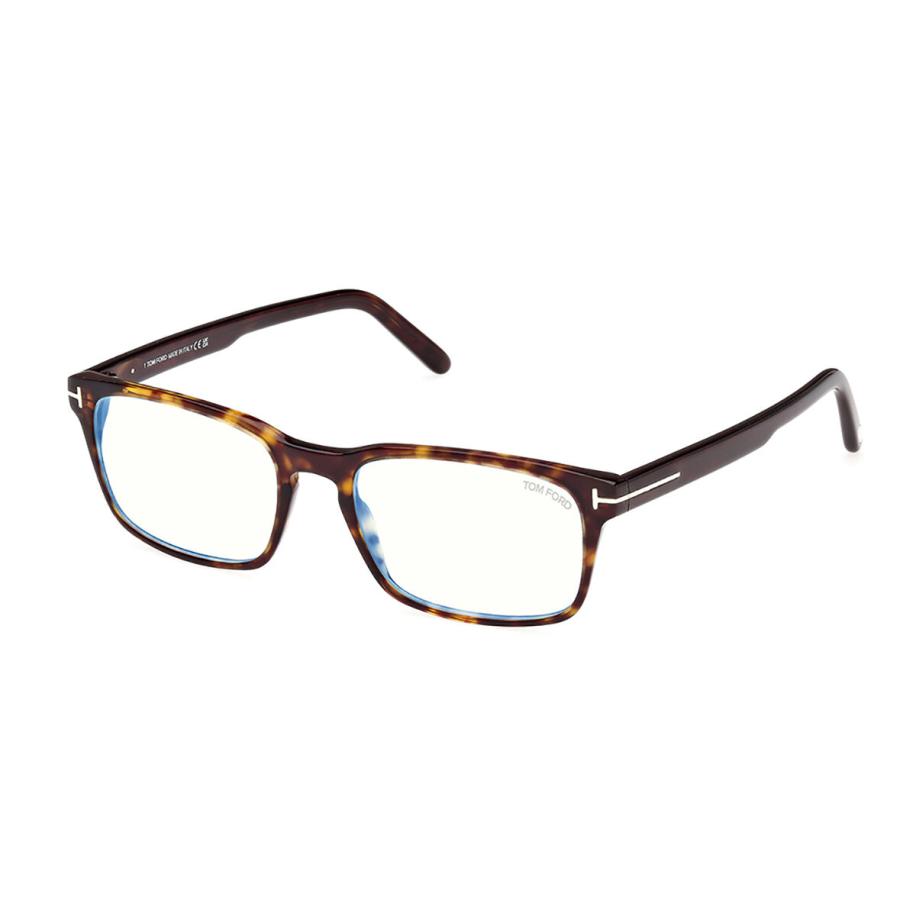 Tom Ford FT5938-B 52 Blauw-Light Block Tortoiseshell Heren Bril