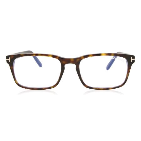 Tom Ford FT5938-B 052 Blauw-Light Block Tortoiseshell Heren Bril
