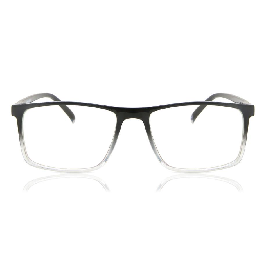 Heren Vierkant Volledige rand Plastic Zwart Bril - Anti-Blauwlichtglazen - SmartBuy Collection
