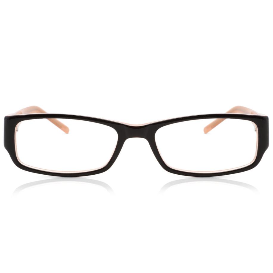 Dames Rechthoek Volledige rand Acetaat Bruin Bril - Anti-Blauwlichtglazen - SmartBuy Collection