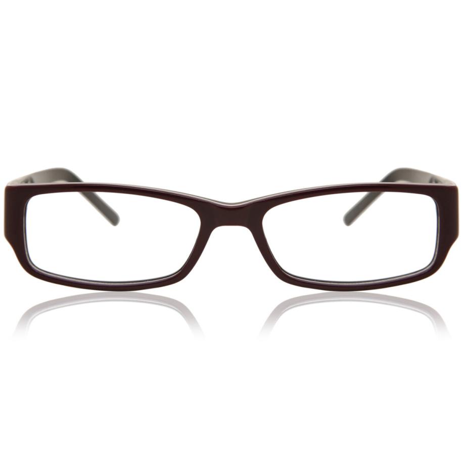 Dames Rechthoek Volledige rand Plastic Bruin Bril - Anti-Blauwlichtglazen - SmartBuy Collection